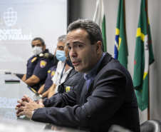 Trabalho de segurança do Porto de Paranaguá pauta aula prática do Curso Superior da PMPR