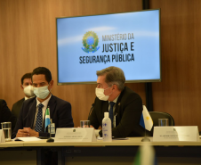 Secretário Marinho participa de reunião com Secretário Nacional de Segurança Pública e CONSESP