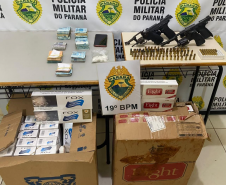 Final de semana é marcado por ações policiais no oeste do estado; seis armas de fogo são apreendidas 