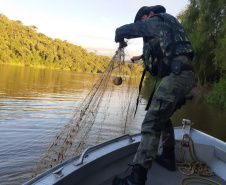 Polícia Ambiental apreende equipamentos e reforça fiscalização durante a Piracema