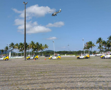Com apoio de helicóptero e 50 viaturas, PM desencadeia megaoperação no Litoral