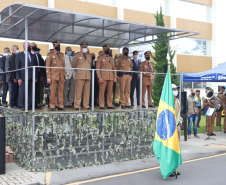 Batalhão de Trânsito completa 70 anos e recebe 45 novas motocicletas durante solenidade em Curitiba