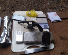 Trio envolvido em tentativa de homicídio é preso com arma e drogas durante a operação Sete Quedas da Força Nacional em Guaíra (PR)