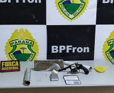 Trio envolvido em tentativa de homicídio é preso com arma e drogas durante a operação Sete Quedas da Força Nacional em Guaíra (PR)