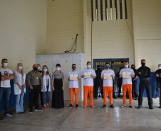Presos concluem treinamento de combate a incêndio em penitenciária de Piraquara