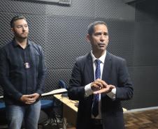 Secretário Marinho visita Centro Integrado de Segurança Pública em Campo Largo