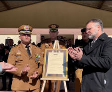 Batalhão de Guarapuava comemora aniversário com homenagens e lançamento da Operação Pronta Resposta