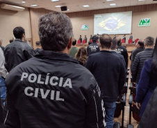 PCPR realiza entrega de medalhas para policiais civis em Francisco Beltrão