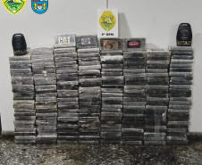 Policiais militares apreendem 225 quilos de cocaína em Paranaguá