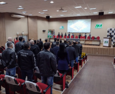 PCPR realiza entrega de medalhas para policiais civis em Francisco Beltrão