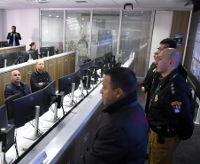 Visita de Bolsonaro ao Paraná tem acompanhamento por central de monitoramento e policiamento integrado