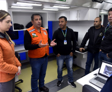 Visita de Bolsonaro ao Paraná tem acompanhamento por central de monitoramento e policiamento integrado