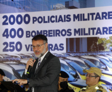 Estado investe R$ 55,3 milhões e entrega 250 viaturas, 88 motos e equipamentos para as polícias