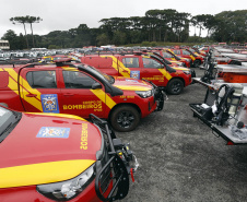 Estado investe R$ 55,3 milhões e entrega 250 viaturas, 88 motos e equipamentos para as polícias