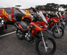 Estado investe R$ 55,3 milhões e entrega 250 viaturas, 88 motos e equipamentos para as polícias