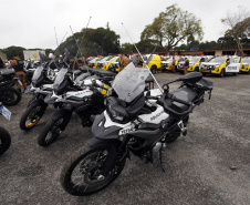 Estado investe R$ 55,3 milhões e entrega 250 viaturas, 88 motos e equipamentos para as polícias