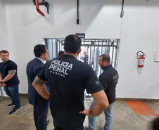 Policiais penais do Paraná visitam Secretaria de Administração Prisional e Socioeducativa de Santa Catarina