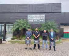 Policiais penais do Paraná visitam Secretaria de Administração Prisional e Socioeducativa de Santa Catarina