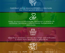 Banner informativo da Polícia Civil do Paraná.