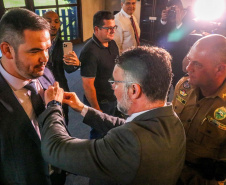 PMPR homenageia militares e autoridades civis no aniversário do BPRv, BPMOA e Bope