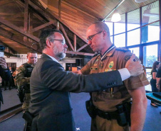 PMPR homenageia militares e autoridades civis no aniversário do BPRv, BPMOA e Bope