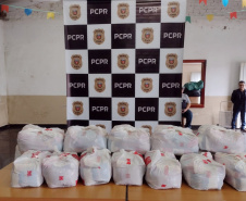 PCPR realiza doação de brinquedos e cestas básicas em Curitiba