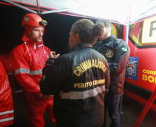 Equipes do Estado auxiliam trabalhos de atendimento às vítimas do deslizamento na BR-376