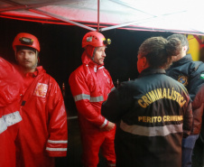 Equipes do Estado auxiliam trabalhos de atendimento às vítimas do deslizamento na BR-376