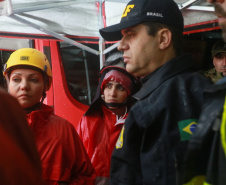 Equipes do Estado auxiliam trabalhos de atendimento às vítimas do deslizamento na BR-376