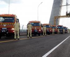 Governador entrega sete caminhões aos Bombeiros para combate a incêndios florestais