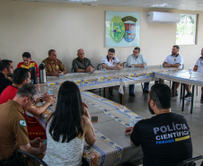 Secretário de segurança visita unidades das forças estaduais no Litoral