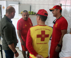 Secretário de segurança visita unidades das forças estaduais no Litoral