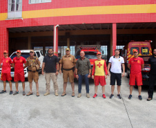 Secretário de segurança visita unidades das forças estaduais no Litoral