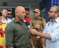 Secretário de segurança visita unidades das forças estaduais no Litoral