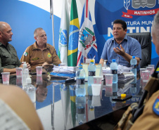 Secretário de segurança visita unidades das forças estaduais no Litoral