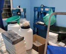 Polícia Militar localiza laboratório de drogas em Fazenda Rio Grande
