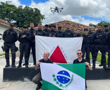 Policiais penais do Paraná participam de curso de drones em Minas Gerais