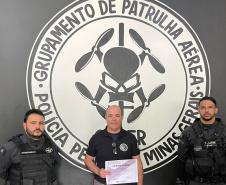 Policiais penais do Paraná participam de curso de drones em Minas Gerais