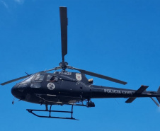 PCPR faz voos de polícia judiciária na Costa Noroeste durante o Verão Maior Paraná
