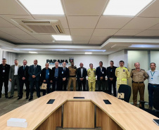 Secretário Hudson se reúne com representantes das associações da PMPR e CBM