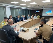 Secretário Hudson se reúne com representantes das associações da PMPR e CBM