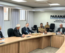 Secretário Hudson se reúne com representantes das associações da PMPR e CBM