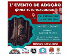 Polícia Civil participa de evento de doação de cães que foram resgatados em Curitiba