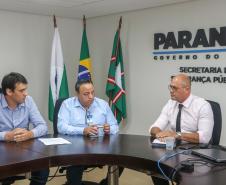 Em Curitiba, secretário Hudson recebe deputado Bakri e representantes de municípios do Oeste do Paraná