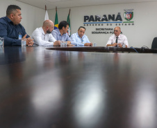 Em Curitiba, secretário Hudson recebe deputado Bakri e representantes de municípios do Oeste do Paraná