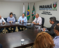 Em Curitiba, secretário Hudson recebe deputado Bakri e representantes de municípios do Oeste do Paraná