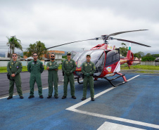 Helicópteros do BPMOA reforçam atendimento policial e aeromédico no Verão Maior Paraná