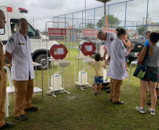 Sesp apresenta estrutura e serviços no evento Litoral Cidadão, em Guaratuba