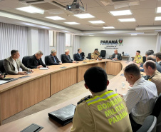 Secretário Hudson se reúne com representantes das associações da PMPR e CBM