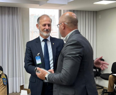 Secretário Hudson se reúne com representantes das associações da PMPR e CBM